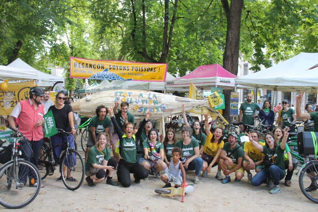 Arrivée du Tour Alternatiba, Juillet 2024 ©Alternatiba ANV-COP21 Besançon